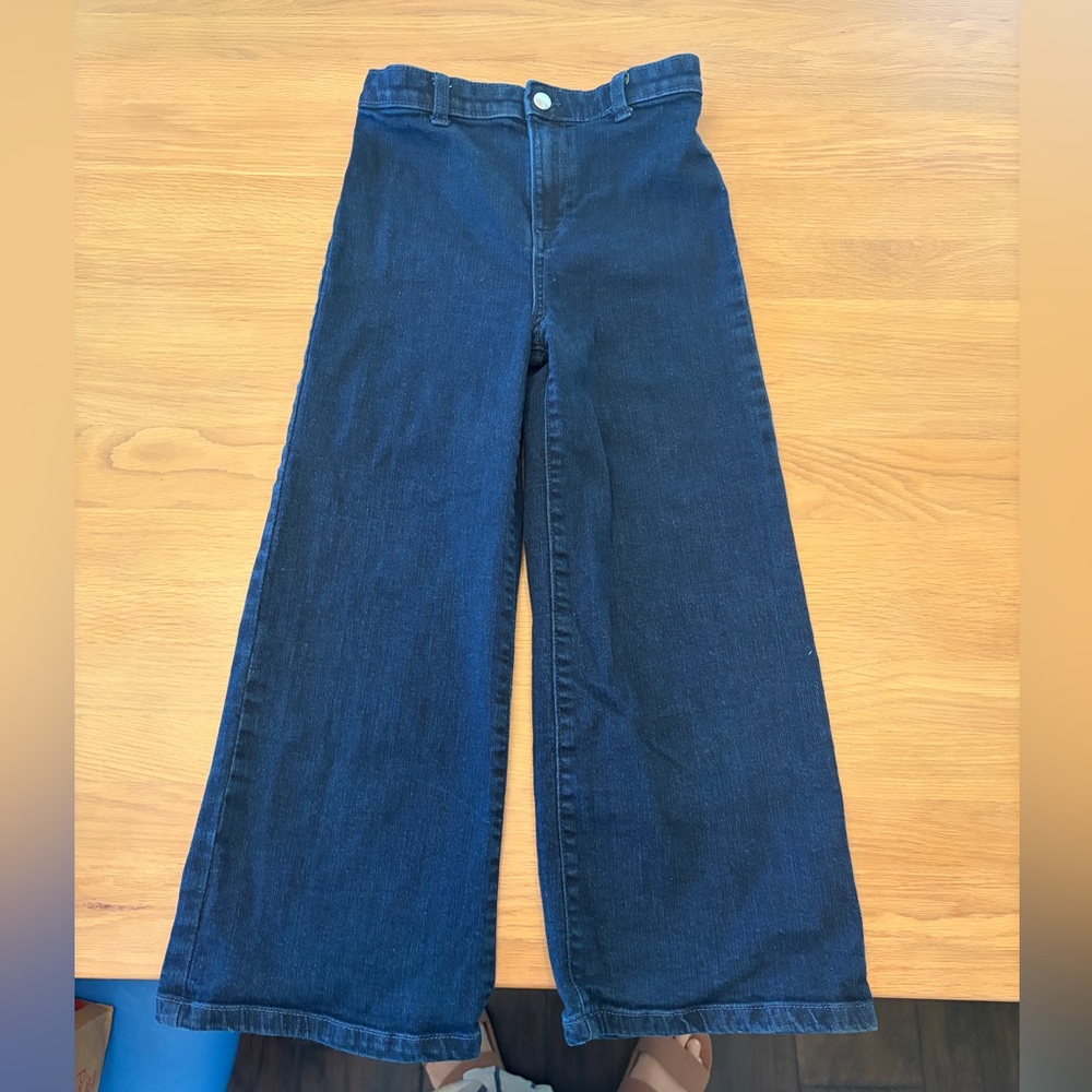 Nordstrom Navy Wide-Leg Girls Jeans